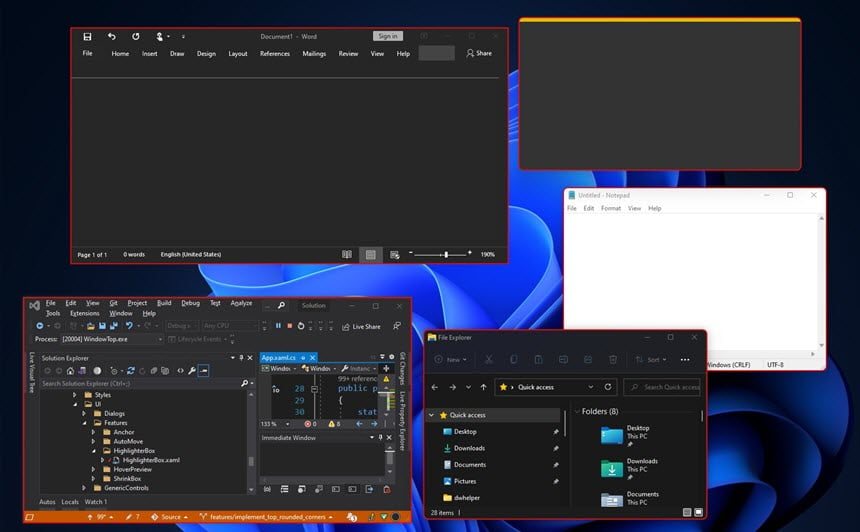 WindowTop Pro 5 ล่าสุด โปรแกรมควบคุมหน้าต่างโปรแกรม