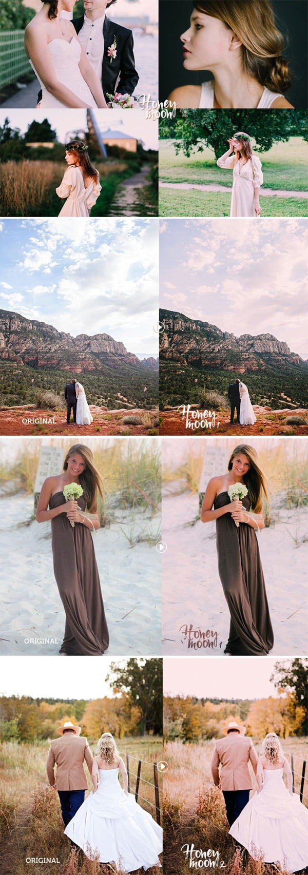 Lightroom Wedding Honeymoon Presets ชุด Wedding Presets สำหรับ Lightroom ฟรี โปรแกรม