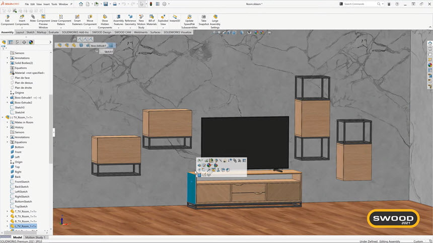 EFICAD SWOOD 2023 SP2.0 (x64) for SolidWorks (x64) ปลั๊กอิน SOLIDWORKS โปรแกรม