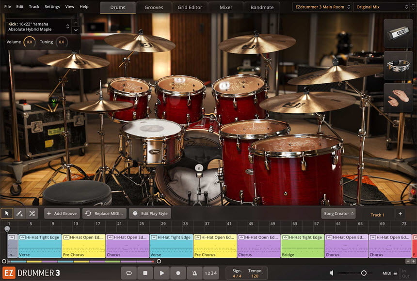 EZdrummer 3 ล่าสุด พร้อม Core Library (SOUNDBANK) โปรแกรมจำลองเสียงกลอง