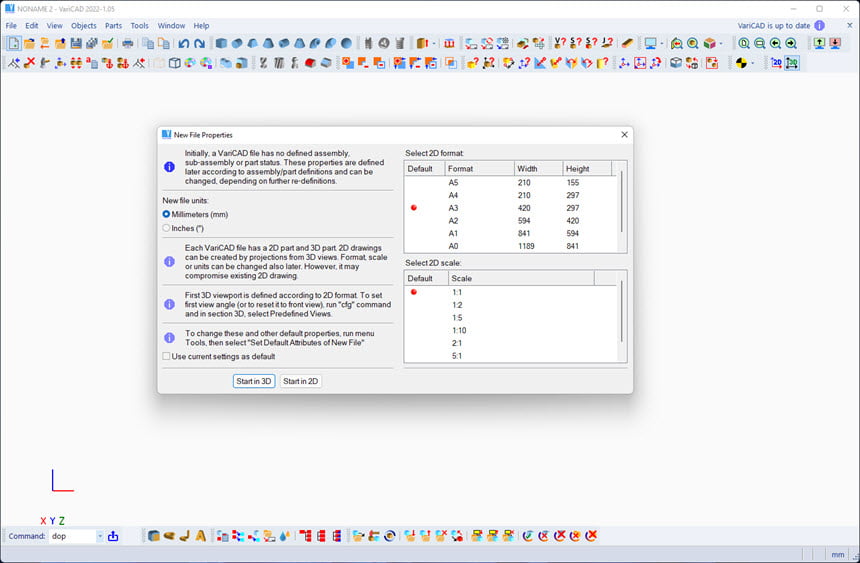 VariCAD 2022 ล่าสุด (x64) โปรแกรมเขียนแบบ CAD 2D / 3D