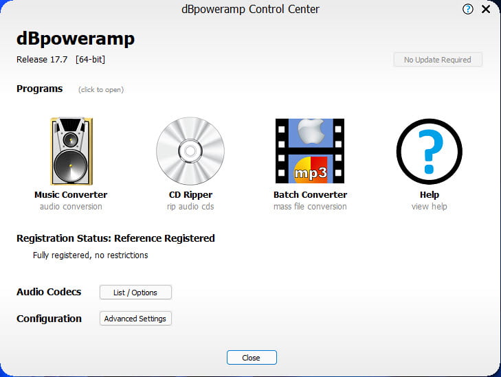 dBpoweramp Music Converter 2026 ล่าสุด Reference โปรแกรมแปลงไฟล์เสียง