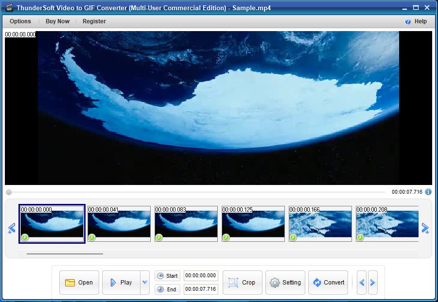 ThunderSoft Video to GIF Converter 5 ล่าสุด โปรแกรมแปลงไฟล์วิดีโอเป็นไฟล์ GIF