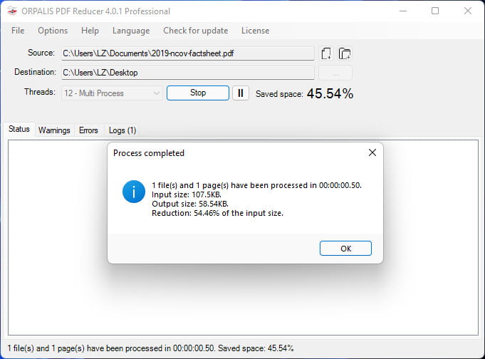ORPALIS PDF Reducer Pro 4 ล่าสุด โปรแกรมลดขนาดไฟล์ PDF