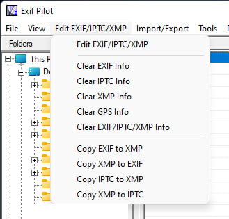 Exif Pilot 6 ล่าสุด โปรแกรมแก้ไข EXIF, IPTC , XMP และอื่นๆ
