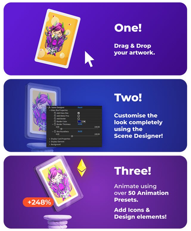Videohive – NFT Kit โปรเจค After Effects สร้างงานวิดีโอโปรโมต NFT ฟรี โปรแกรม