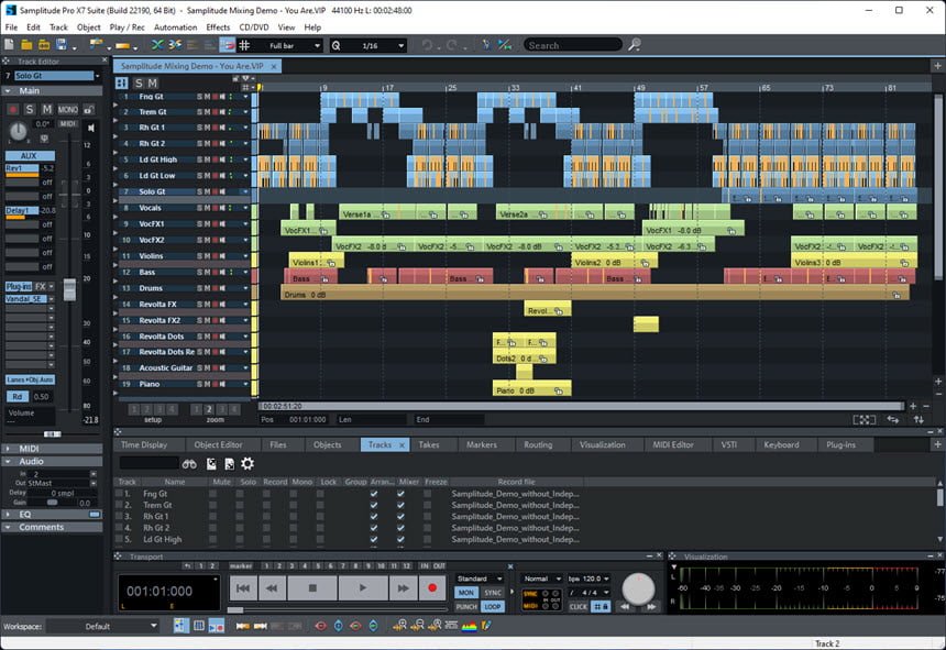MAGIX Samplitude Pro X9 Suite โปรแกรมตัดต่อเสียง ล่าสุด