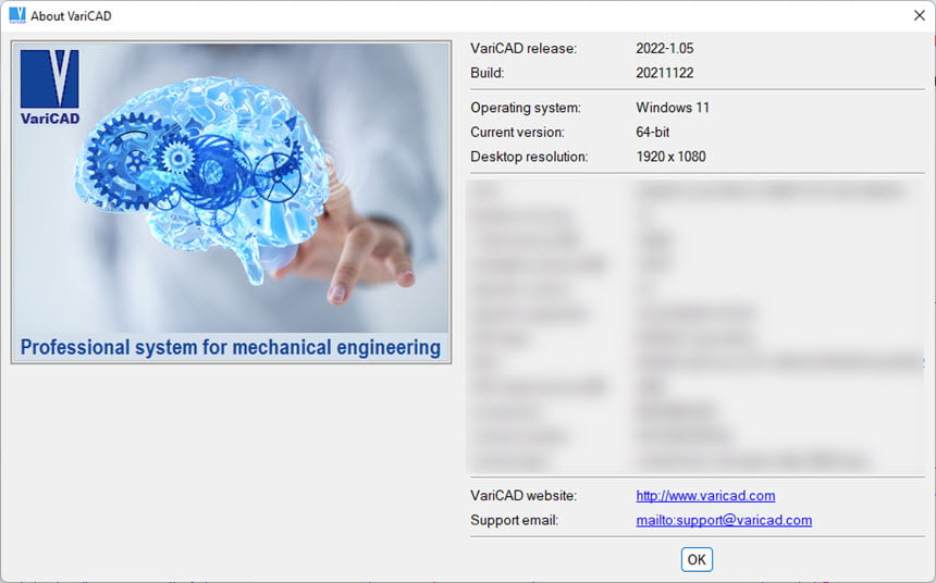 VariCAD 2022 ล่าสุด (x64) โปรแกรมเขียนแบบ CAD 2D / 3D
