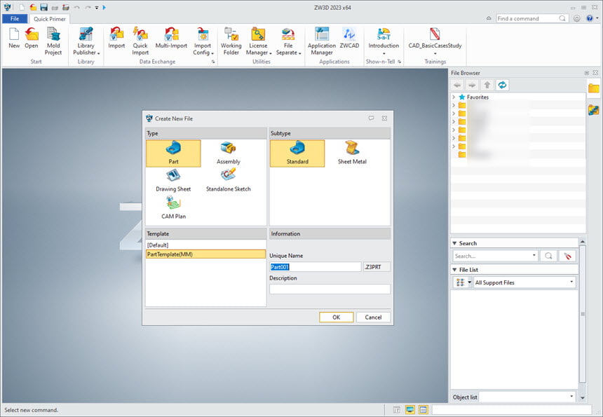 ZW3D 2023X โปรแกรมออกแบบ 3D CAD / CAM ล่าสุด