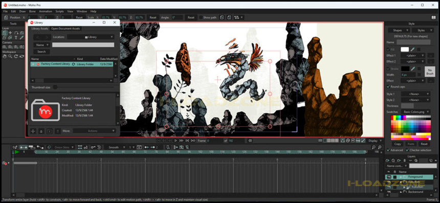 Moho Pro 14.3 โปรแกรมทำการ์ตูน Animation 2D