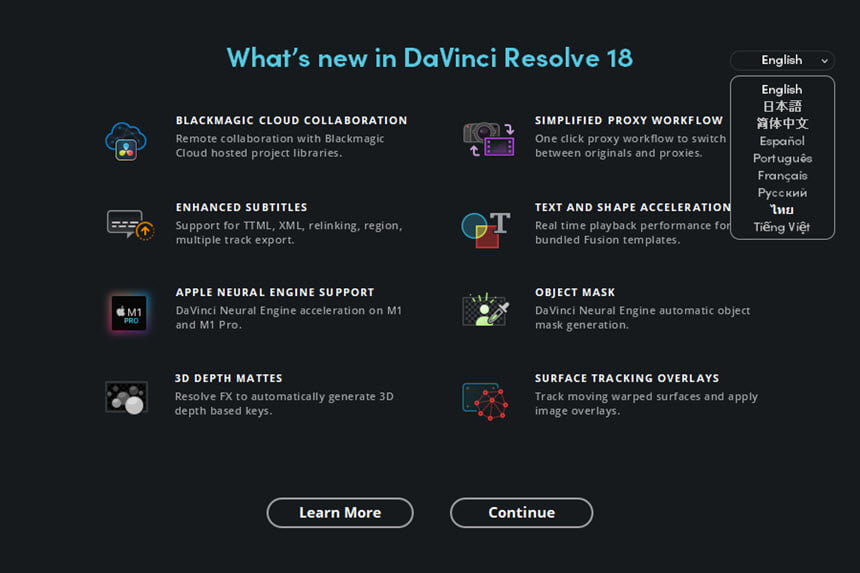 DaVinci Resolve Studio 18 ล่าสุด โปรแกรมตัดต่อวิดีโอ ภาษาไทย
