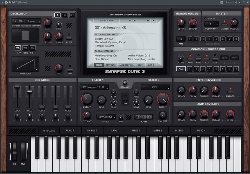 Synapse Audio DUNE 3 ล่าสุด ปลั๊กอิน VST Synthesizers โปรแกรม
