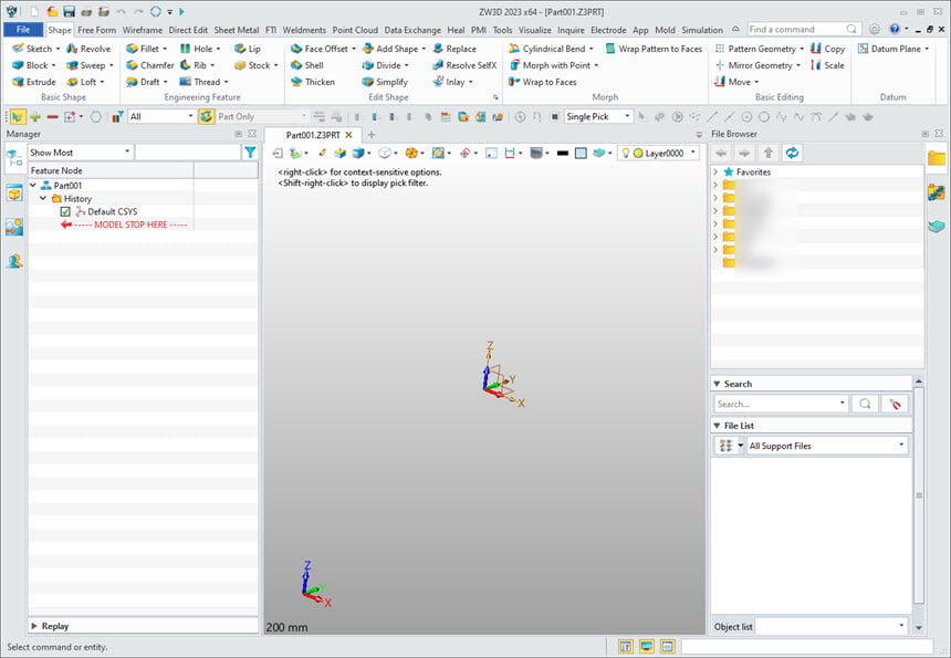 ZW3D 2023X โปรแกรมออกแบบ 3D CAD / CAM ล่าสุด