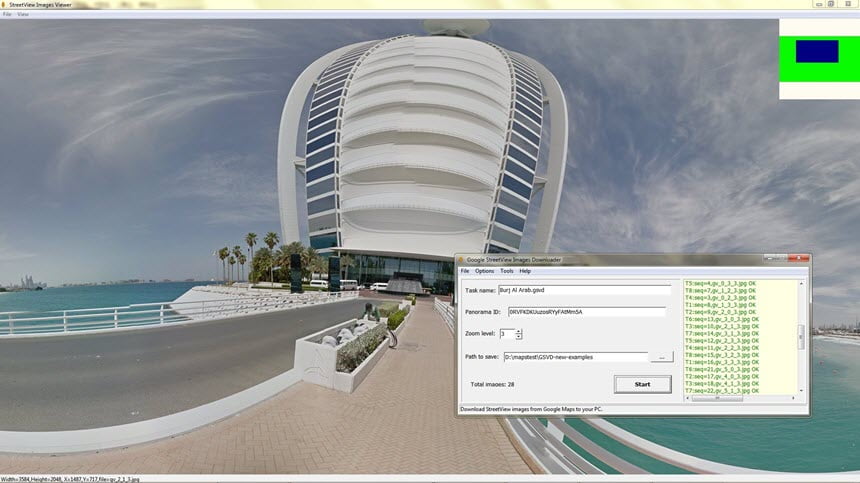 Google StreetView Images Downloader 4.40 ดาวน์โหลดภาพ Street View จาก Google Maps ฟรี โปรแกรม