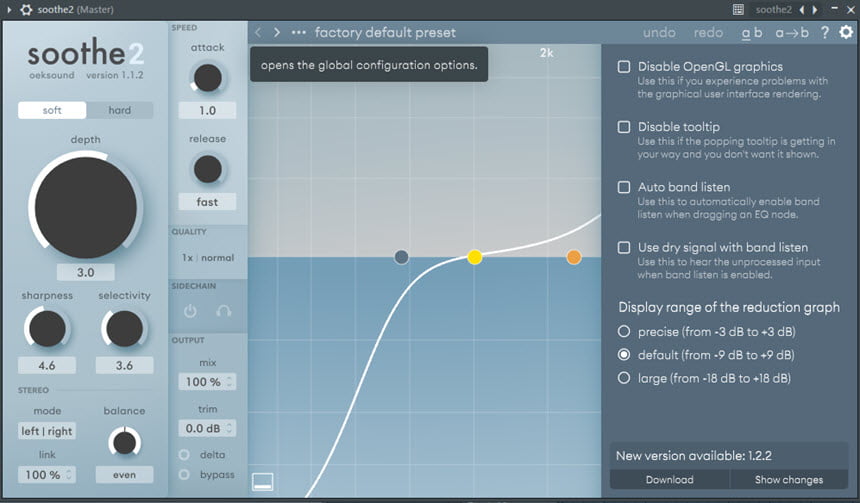 Oeksound Soothe2 ปลั๊กอิน VST Dynamic Resonance Suppressor ฟรี ล่าสุด โปรแกรม