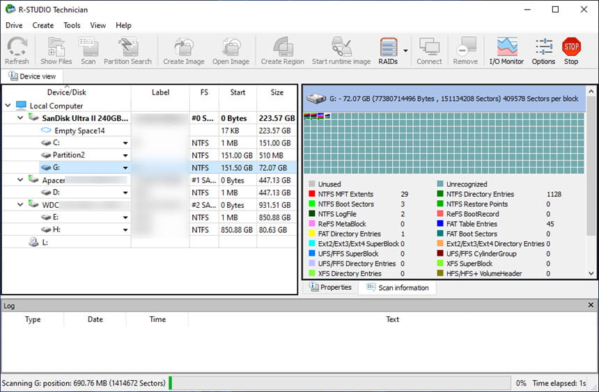 R-Studio 9.5 Technician + WinPE โปรแกรมกู้คืนข้อมูลระดับมืออาชีพ