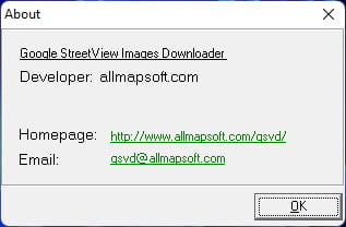 Google StreetView Images Downloader 4.40 ดาวน์โหลดภาพ Street View จาก Google Maps ฟรี โปรแกรม