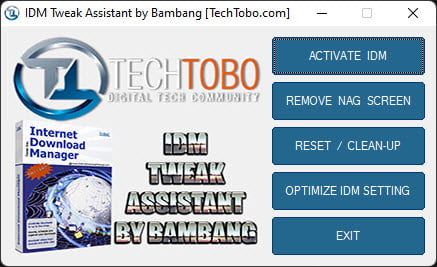 IDM Tweak Assistant ตัว Activate IDM ถาวร ฟรี ล่าสุด โปรแกรม