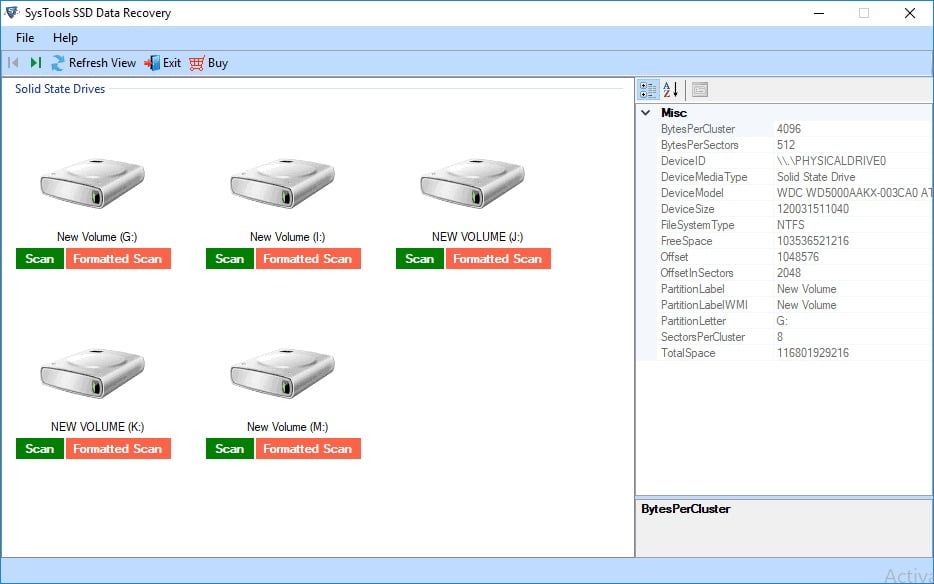 SysTools SSD Data Recovery 11 ล่าสุด โปรแกรมกู้ข้อมูล SSD ฟรี