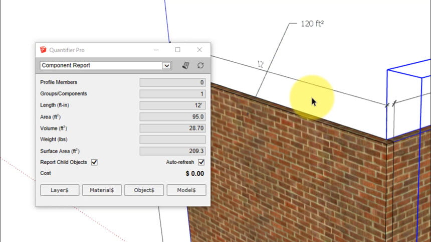 Quantifier Pro 1 for SketchUp 2017 ล่าสุด-2024 ปลั๊กอิน SketchUp ภาษาไทย โปรแกรม