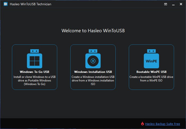 WinToUSB 10 ล่าสุด + Portable โปรแกรมติดตั้ง Windows ใส่แฟลชไดรฟ์