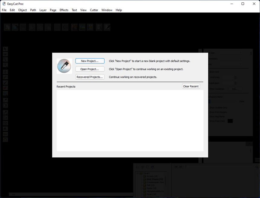 EasyCut Pro 5.109 โปรแกรมออกแบบกราฟิก สำหรับเครื่องตัด ฟรี