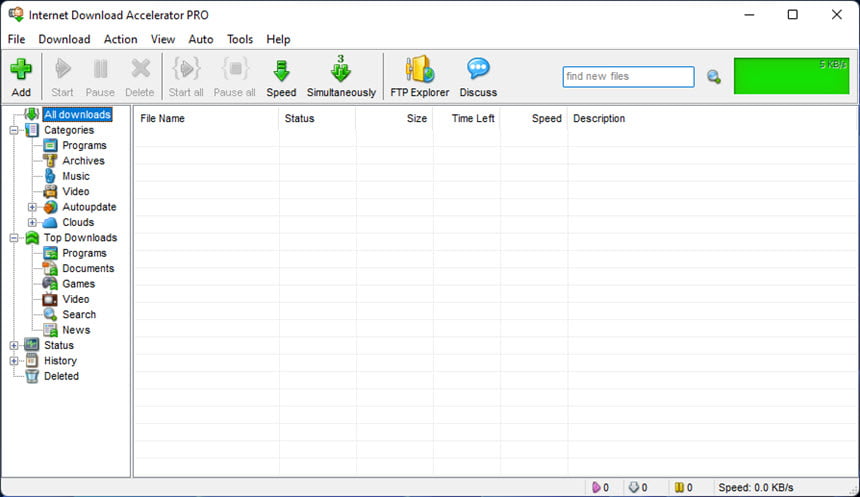 Internet Download Accelerator Pro 7 ล่าสุด โปรแกรมช่วยดาวน์โหลด