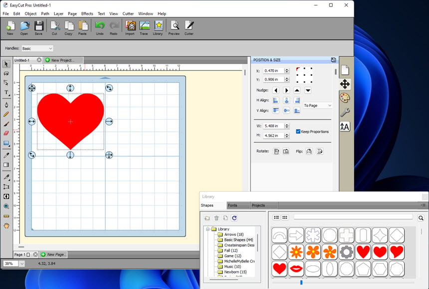 EasyCut Pro 5.109 โปรแกรมออกแบบกราฟิก สำหรับเครื่องตัด ฟรี