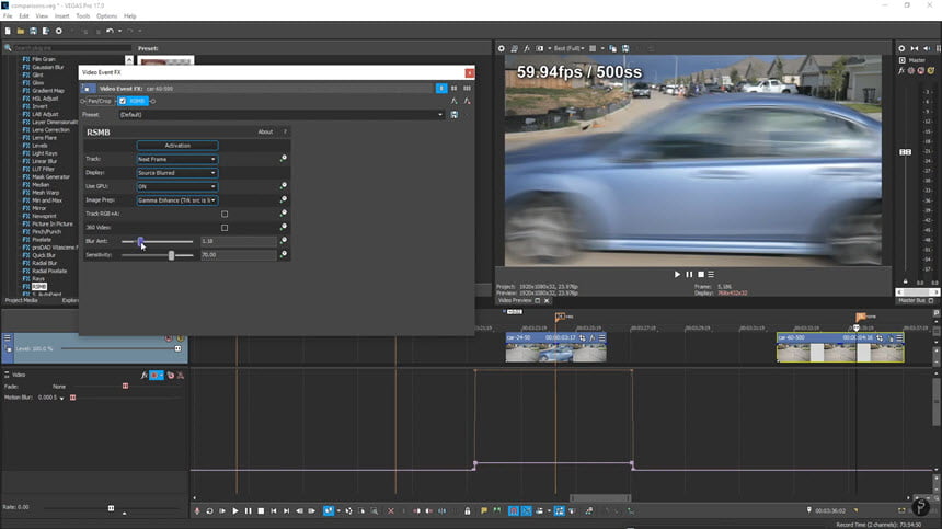 ReelSmart Motion Blur Pro (RSMB) 6 ล่าสุด ปลั๊กอิน Ae / Pr สำหรับทำ motion blur ฟรี โปรแกรม