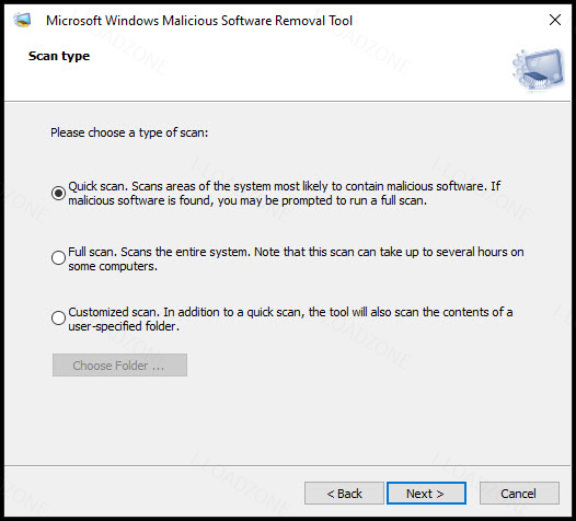 Microsoft Malicious Software Removal Tool 5.125 โปรแกรมสแกนไวรัส ฟรี