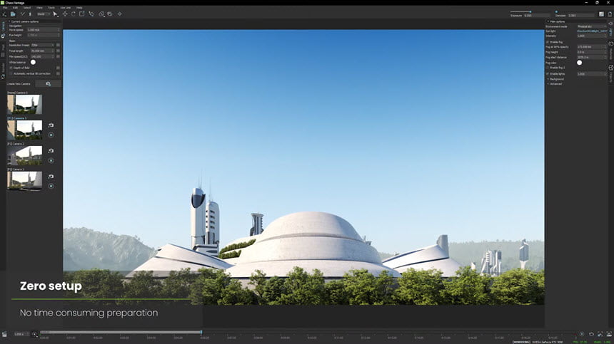 Chaos Vantage 3 ล่าสุด โปรแกรมเรนเดอร์ฉาก 3D ด้วย Ray Tracing