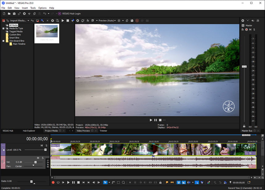 MAGIX VEGAS Pro 23 ล่าสุด (x64) โปรแกรมตัดต่อวิดีโอ