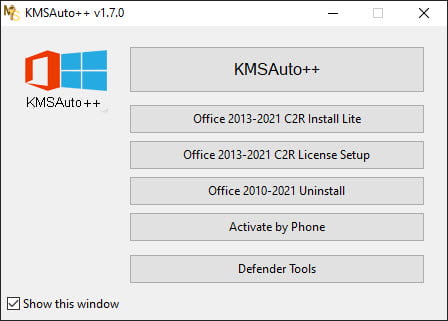 KMSAuto++ 1 ล่าสุด b09 ตัว Activate Windows / Office ทุกรุ่น โปรแกรม