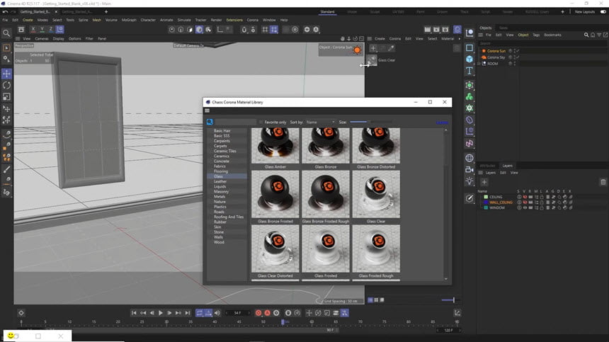 Corona 8 for Cinema 4D (hotfix 1) ปลั๊กอินเรนเดอร์ 3D ฟรี โปรแกรม
