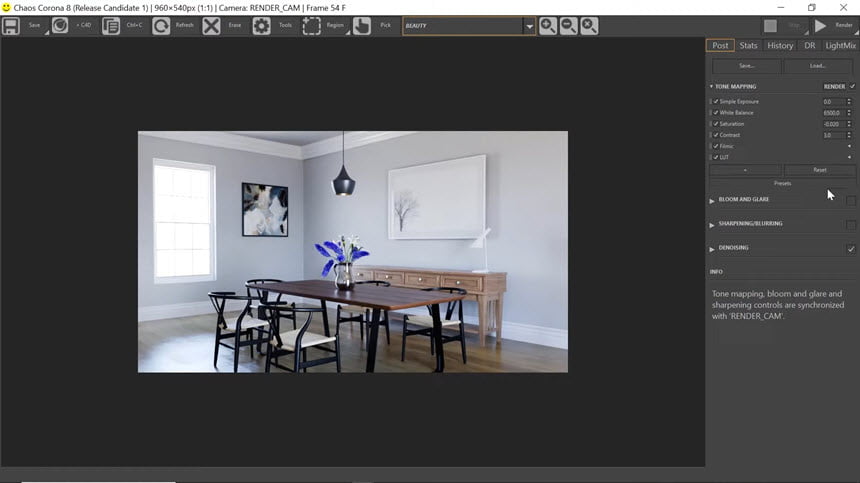 Corona 8 for Cinema 4D (hotfix 1) ปลั๊กอินเรนเดอร์ 3D ฟรี โปรแกรม