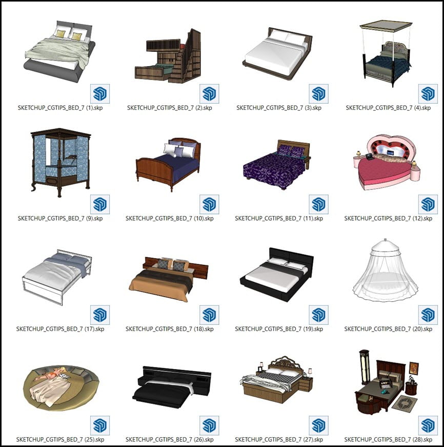 Sketchup 3D Models Vol.4 โมเดล SketchUp ฟรี โปรแกรม