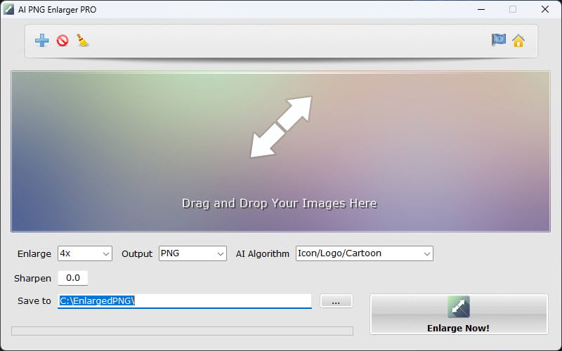 AI PNG Enlarger Pro 2.0 โปรแกรมขยายรูปภาพ PNG ด้วย AI