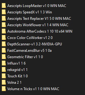 AEScripts Bundle 1 JULY 2022 WIN/MAC ชุดรวมปลั๊กอินสำหรับ After Effects โปรแกรม