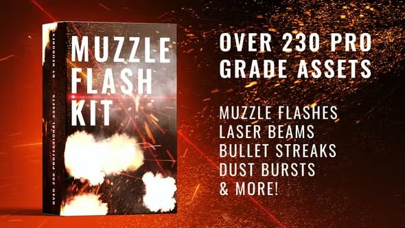VideoHive Real Muzzle Flash Kit for After Effects ฟรี