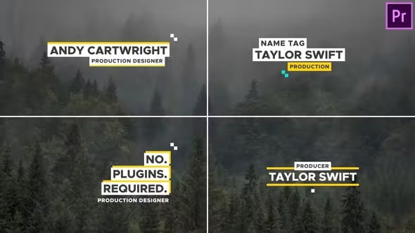 VideoHive Abstract Lower Third for Premiere Pro ฟรี