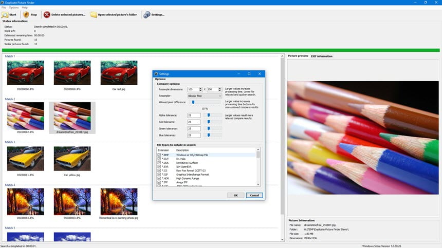 3delite Duplicate Picture Finder 1 ล่าสุด โปรแกรมค้นหารูปที่ซ้ำกัน