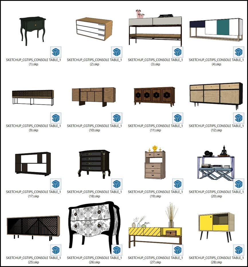 Sketchup 3D Models Vol.4 โมเดล SketchUp ฟรี โปรแกรม