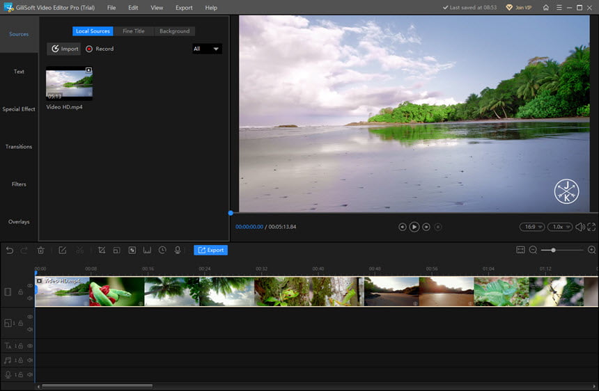 GiliSoft Video Editor 19.0 โปรแกรมตัดต่อวิดีโอ ครบวงจร