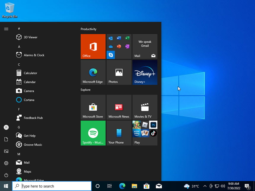 Windows 10 Pro 22H2 .7417 Preactivated วินโดว์ 10 รุ่นล่าสุด โปรแกรม