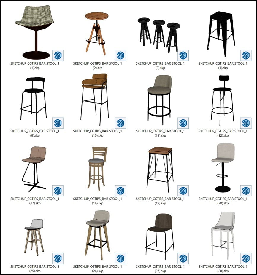 Sketchup 3D Models Vol.4 โมเดล SketchUp ฟรี โปรแกรม