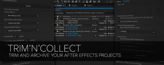 Aescripts Trim N Collect v1.5 (WINพร้อมMAC) for After Effects ฟรี