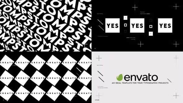 VideoHive Typo Stomp Opener for After Effects / Premiere ฟรี