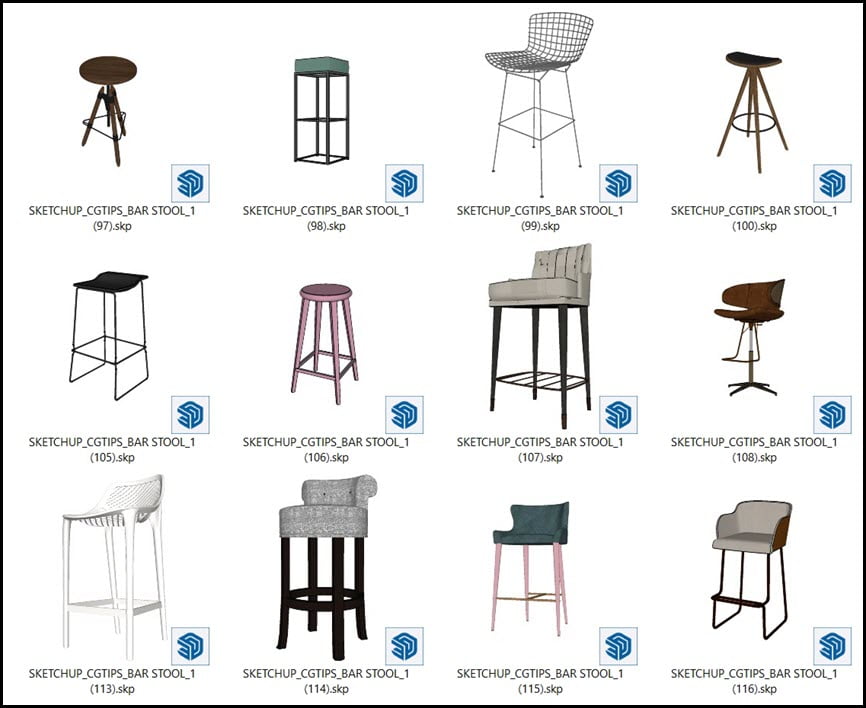 Sketchup 3D Models Vol.4 โมเดล SketchUp ฟรี โปรแกรม