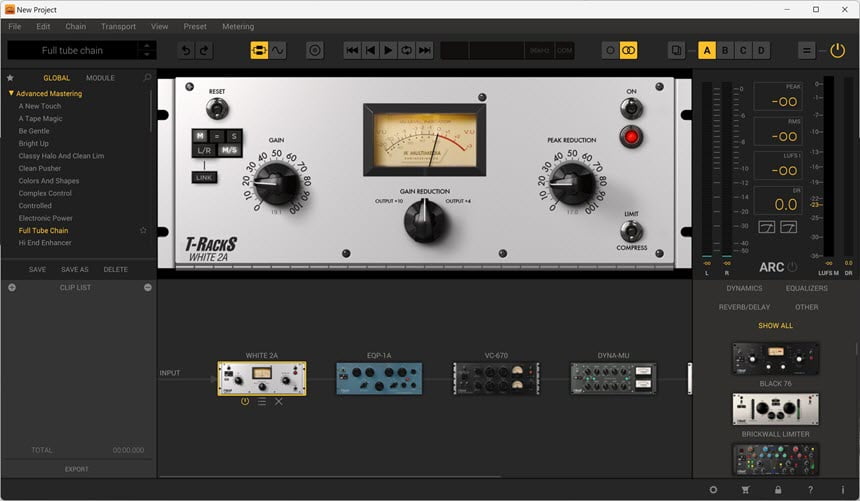 T-RackS 5 ล่าสุด Complete ชุดโปรแกรม / ปลั๊กอิน VST Mastering โปรแกรม