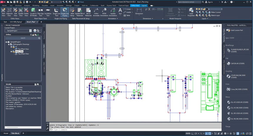 AutoCAD Plant 3D 2023 ล่าสุด (x64) โปรแกรมเขียนแบบ CAD